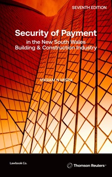 Picture of Security of Payment in the NSW Building & Construction Industry Seventh Edition - Book
