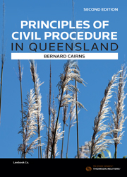 Principles of Civil Procedure in Queensland Second Edition - eBook & Book