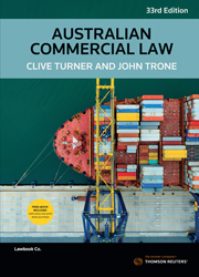 Australian Commercial Law 33rd Edition - Book & eBook