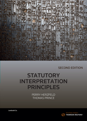 Statutory Interpretation Principles Second Edition  - Book & eBook