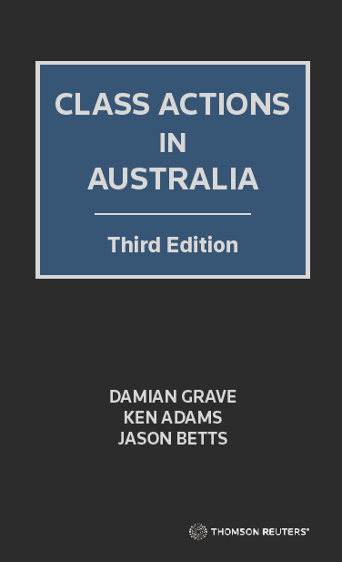 Class Actions in Australia 3rd Edition - Hardcover Book