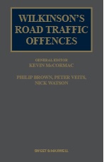 Wilkinson's Road Traffic Offences 30th Edition