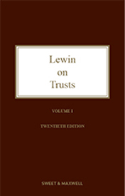 Lewin on Trusts 20th Edition, 1st Supplement only