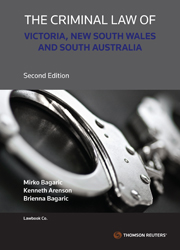 Criminal Law of Victoria NSW and SA Book and eBook - Second Edition