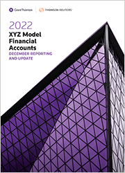 XYZ Model Financial Accounts - Dec Reporting and Update 2022