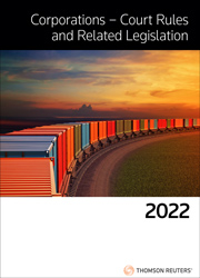 Corporations Court Rules & Related Legislation 2022 - eBook