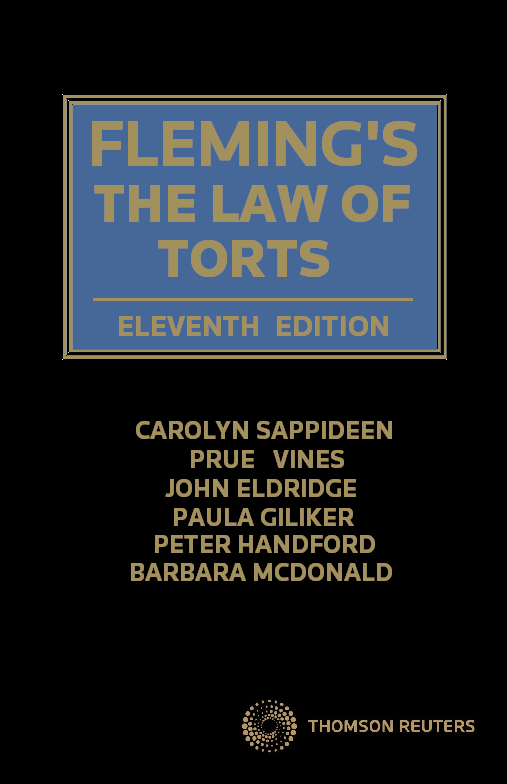 Fleming's Law of Torts 11th Edition - Softcover