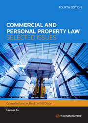 Commercial and Personal Property Law: Selected Issues Fourth Edition