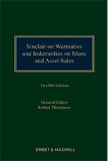 Sinclair on Warranties on Share and Asset Sales 12th Edition