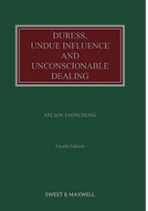 Picture of Duress, Undue Influence and Unconscionable Dealing 4th Edition