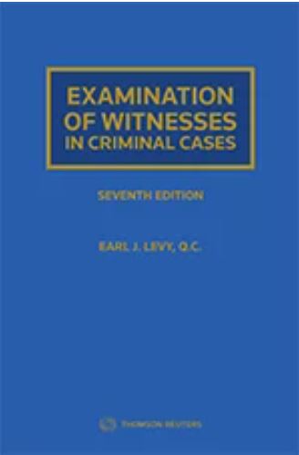 Picture of Examination of Witnesses in Criminal Cases, Seventh Edition