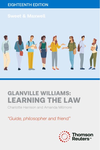 Picture of Glanville Williams: Learning the Law 18th Edition