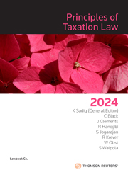 Principles of Taxation Law 2024 Book + eBook