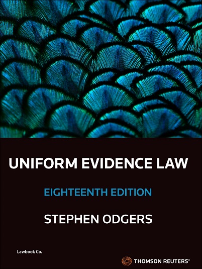 Uniform Evidence Law 18th Edition Book+eBook