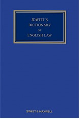 Jowitts Dictionary of English Law 6th Edition