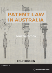 Picture of Patent Law in Australia Fourth Edition - Book