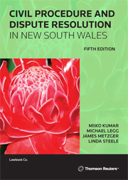Picture of Civil Procedure and Dispute Resolution in NSW Fifth Edition