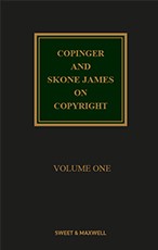 Copinger and Skone James on Copyright 19th Edition