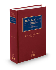 Picture of Black's Law Dictionary Standard 12th Edition