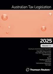 Picture of Australian Tax Legislation 2025 Volumes 1-3