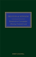 Picture of EditionPreston and Newsom: Restrictive Covenants Affecting Freehold Land 12th
