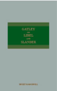 Picture of Gatley on Libel and Slander 13th Edition Mainwork + Supplement