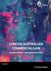 Concise Australian Commercial Law Ninth Edition
