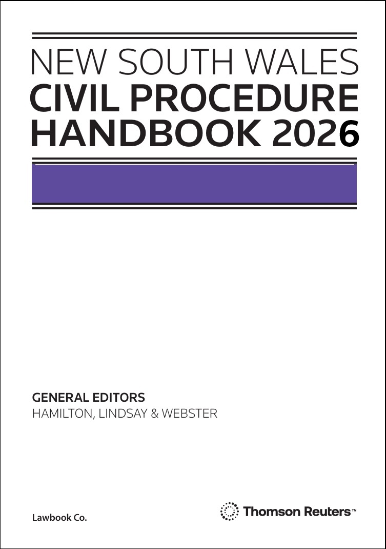 NSW Civil Procedure Handbook 2026 - Book