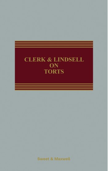Clerk & Lindsell on Torts 25th Edition