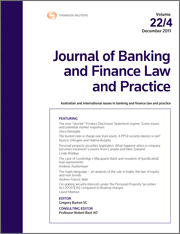 Journal of Banking and Finance Law and Practice: Parts