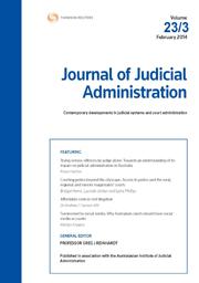 Journal of Judicial Administration: Parts