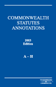 Commonwealth Statutes Annotations