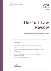 Tort Law Review: Online
