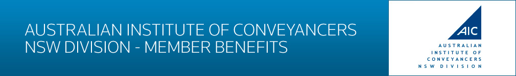 Australian Institute of Conveyancers NSW Member Benefits