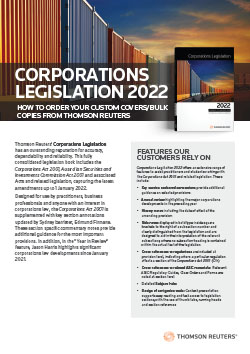 Download Bulk Orders: Corporations Legislation 2022