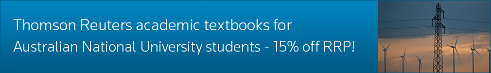 Thomson Reuters academic textbooks for Australian National University students - 15% off RRP!