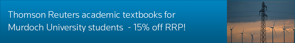 Thomson Reuters academic textbooks for Murdoch University students - 15% off RRP!
