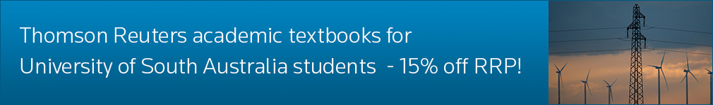 Thomson Reuters academic textbooks for University of South Australia students - 15% off RRP!